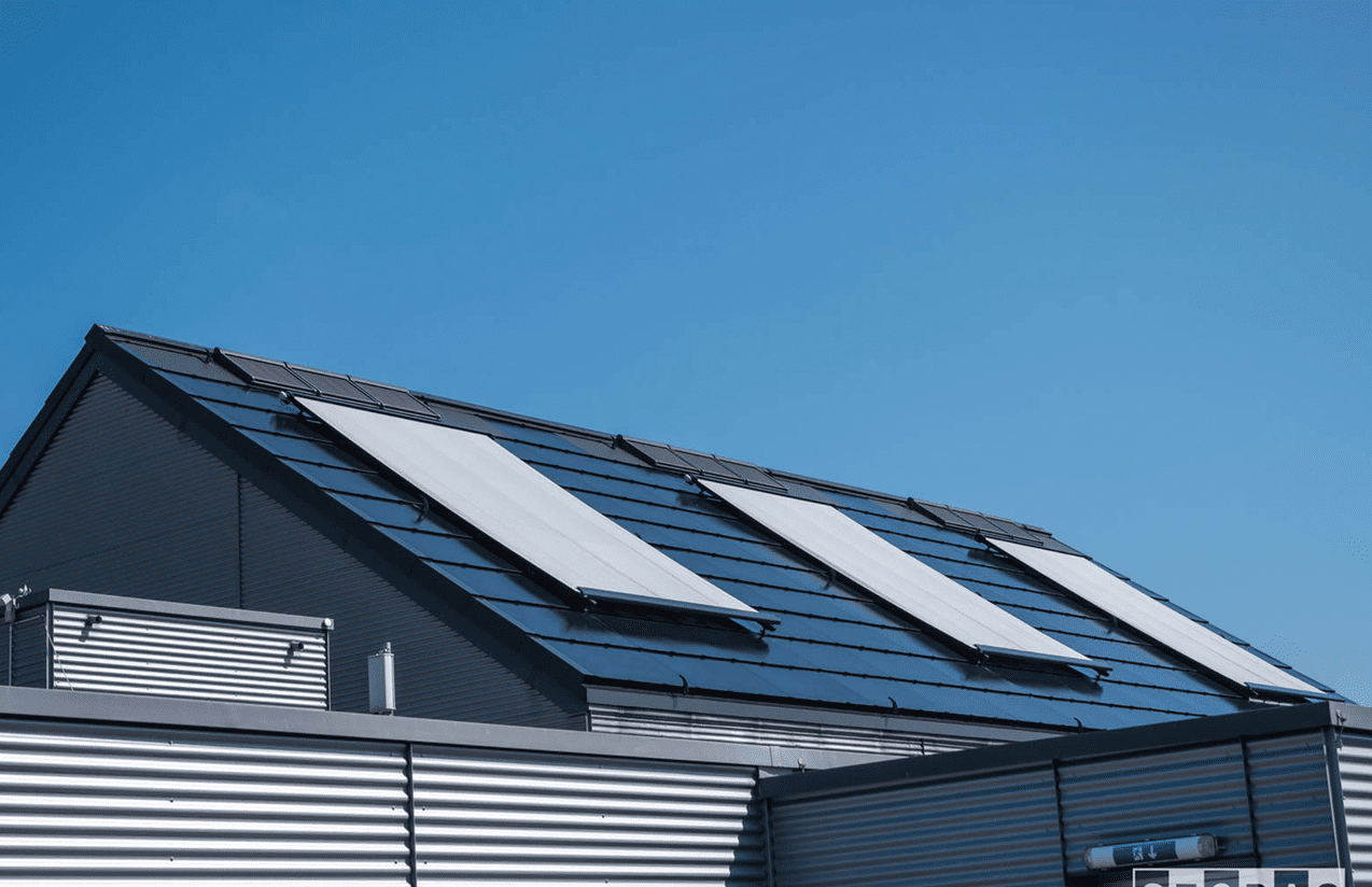 TARGA PS6000 takfönstermarkis som ger effektiv solavskärmning och värmeskydd för stora glasytor och takfönster.